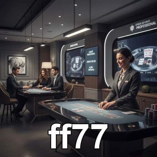 Mesa de jogos ao vivo no aplicativo ff77 com dealers profissionais.