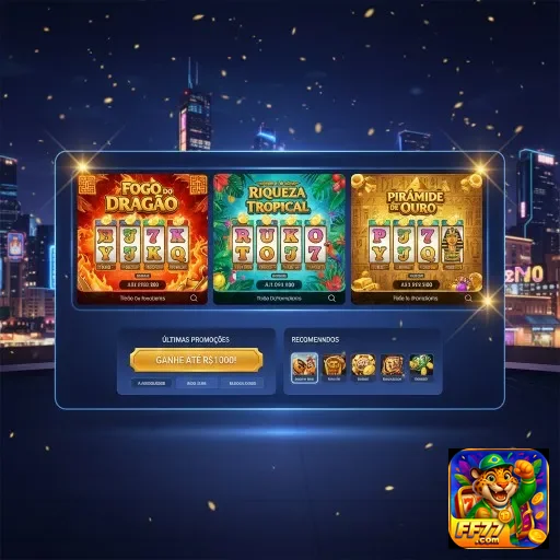 Ilustração de Jogos de Slots Diversificados