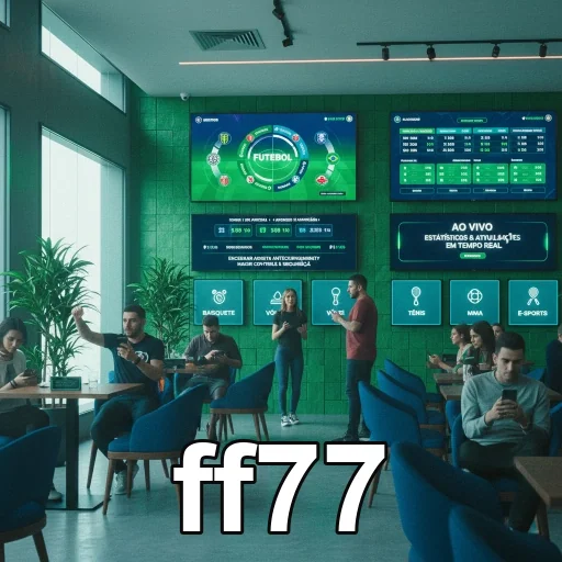 Ambiente do ff77 com apostas esportivas e interatividade.