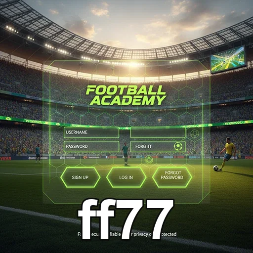 Tela de login da ff77 para acesso a serviços VIP.