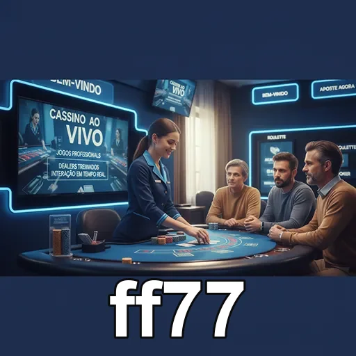 Interface de cassino ao vivo da ff77 com dealers profissionais.