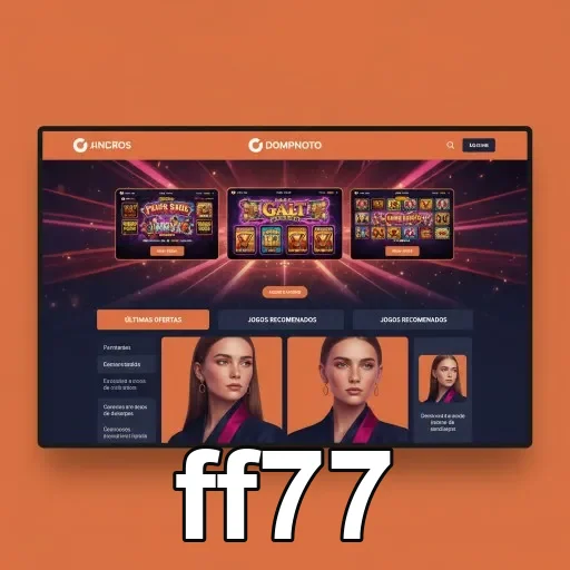 Jogadores interagindo com o site ff77 durante jogos.
